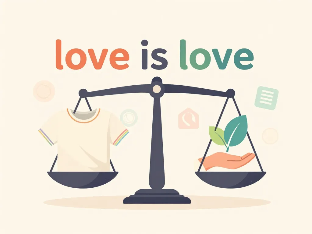 Balance éthique pour love is love clothing, style budget valeurs