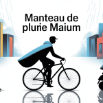 manteau de pluie maium poncho vélo urbain