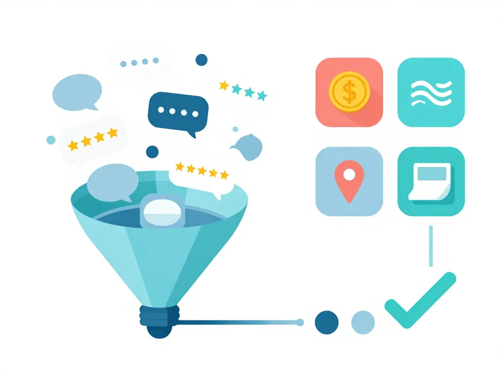 Entonnoir de critères pour maybe paris avis