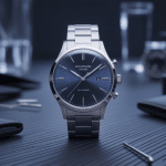 Montre classe homme élégante sur fond chic