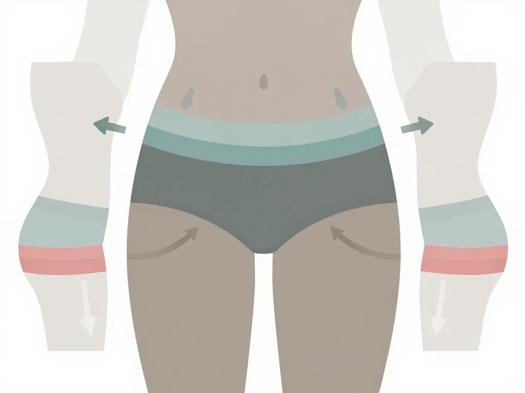 Schéma sans texte expliquant pourquoi le pantalon qui descend