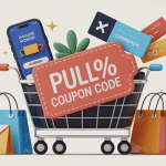 Illustration pull and bear coupon code avec panier, appli, newsletter et cashback