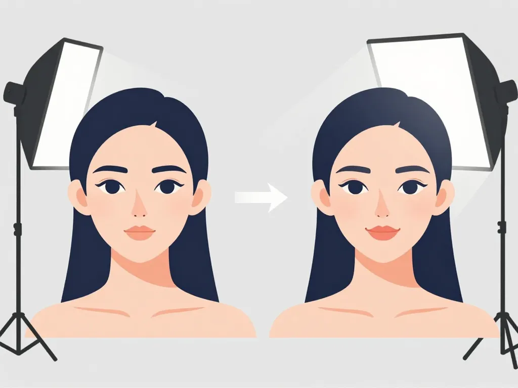 radiofréquence visage avant après comparatif neutre vs biaisé