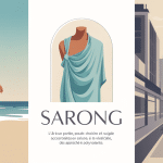 Illustration sarong plage et ville, styles et nouages