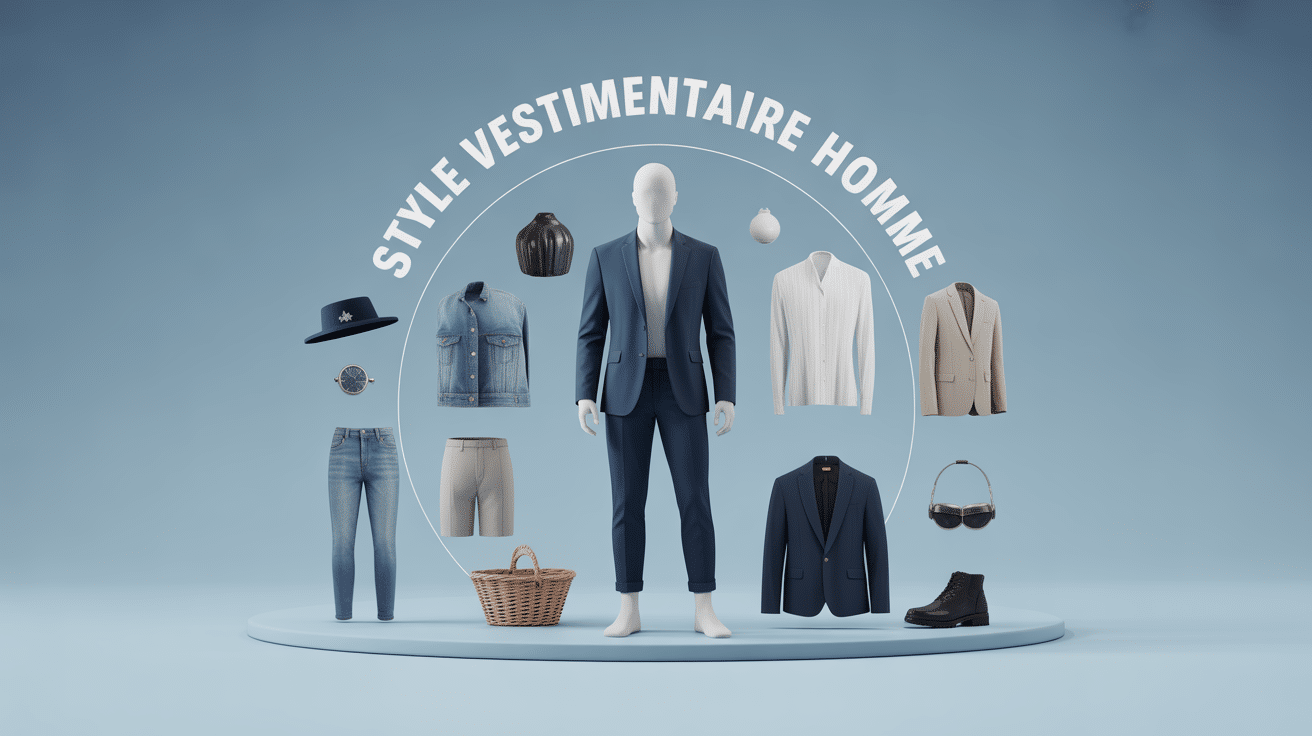 Illustration du style vestimentaire homme avec pièces intemporelles