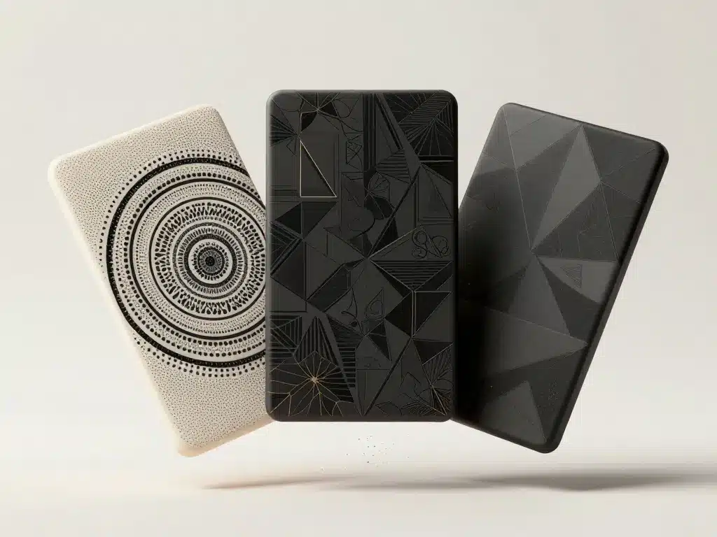 Tatouage géométrique dotwork et blackwork stylisés