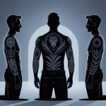 Illustration tatouage mollets homme, styles et placement