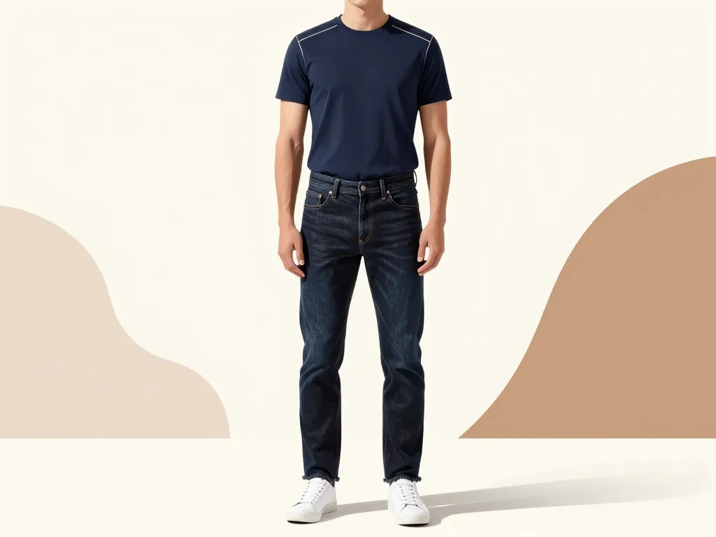 Tenue homme sexy casual avec jean sombre et surchemise