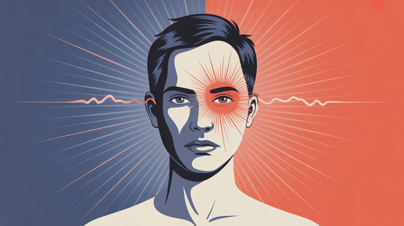 Visuel algie vasculaire de la face douleur intense