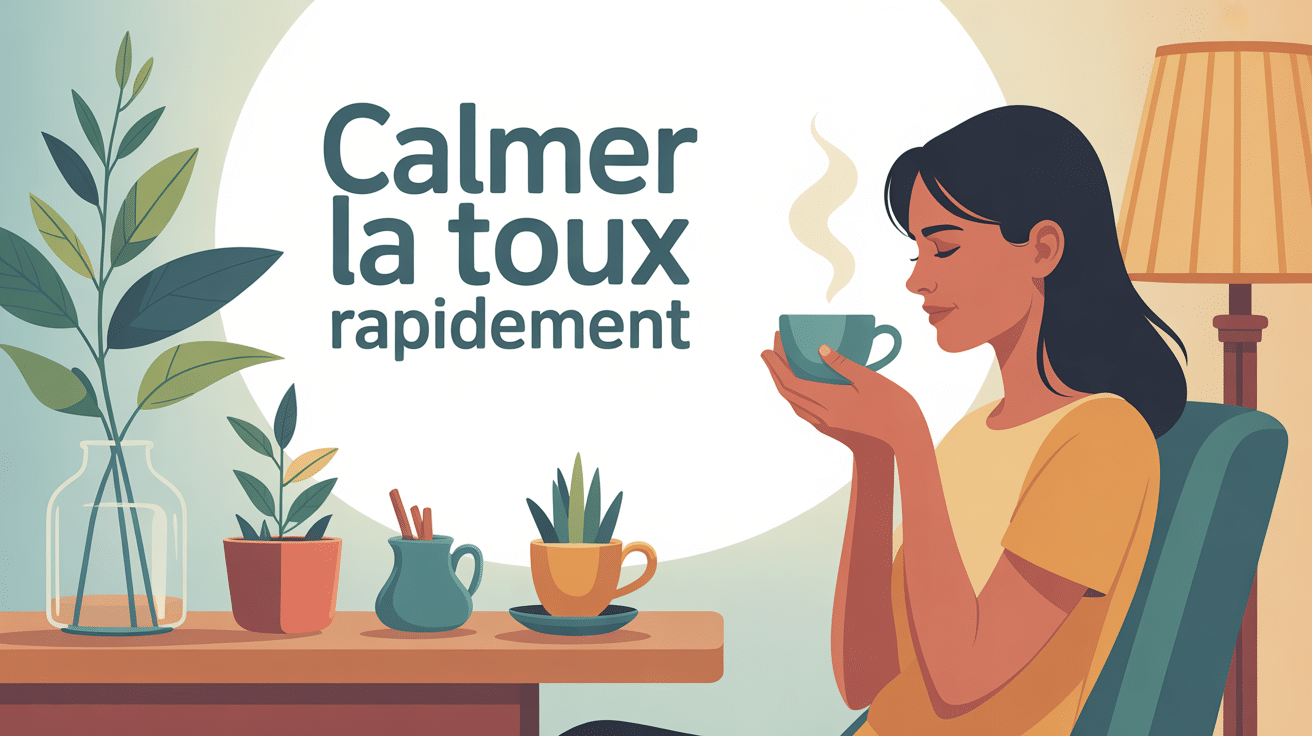 illustration tasse de tisane arrêter de tousser en 5 minutes