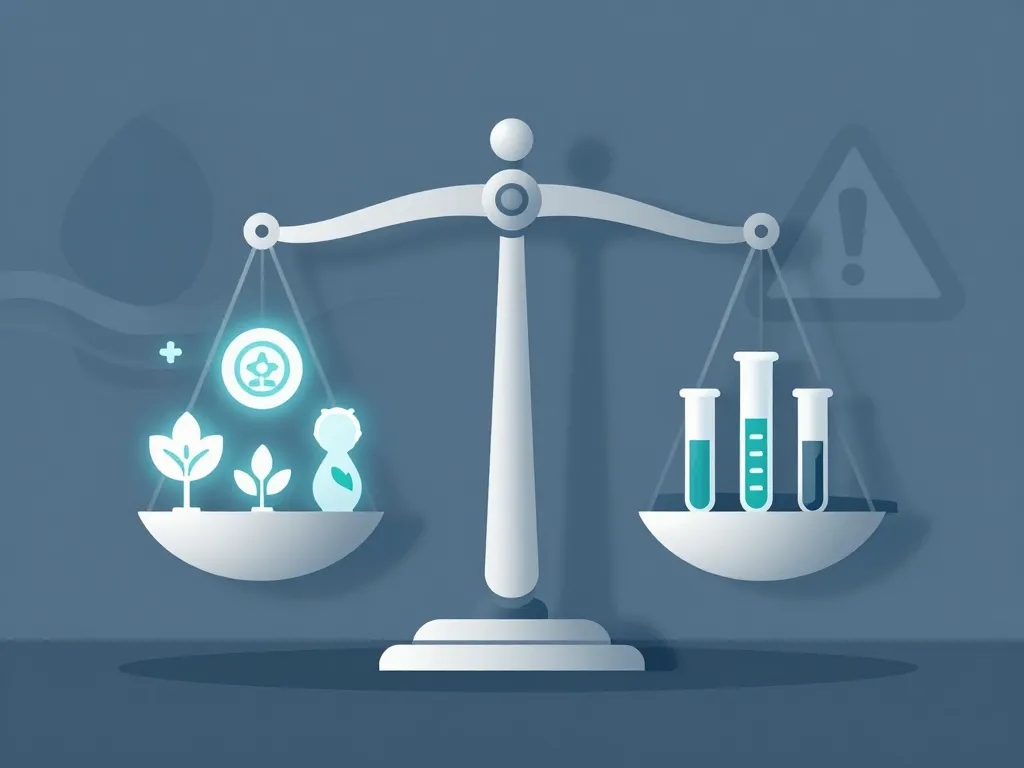 balance métaphore bénéfices risques argent colloidal