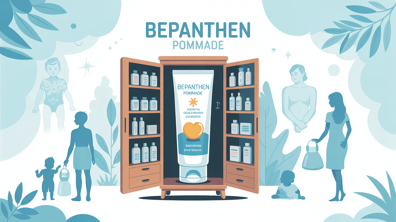 Bepanthen pommade tube dans armoire à pharmacie