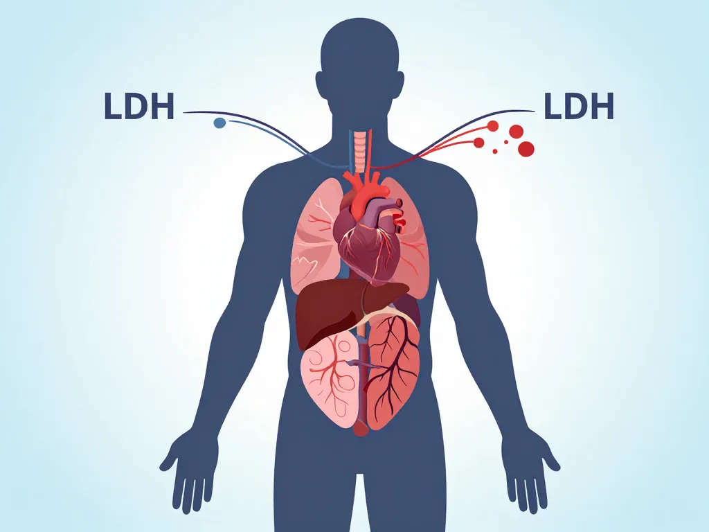 Diagramme dosage LDH prise de sang