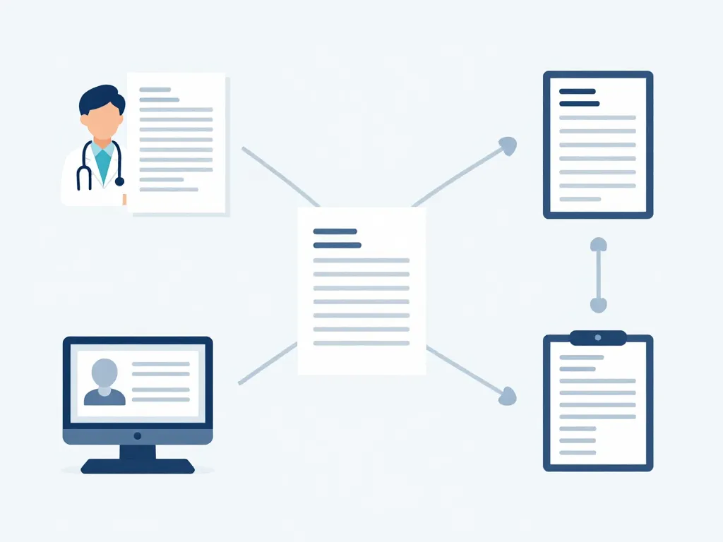 ordotype schéma passage ordonnance manuscrite à numérique