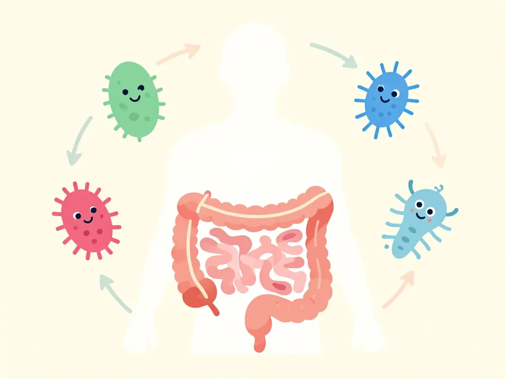 Schéma interaction Ergyphilus et flore intestinale