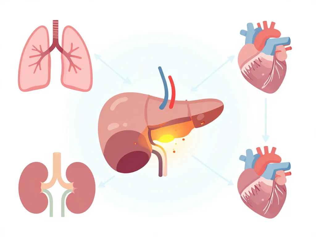 Diagramme des effets organiques pancreatite aiguë et esperance de vie