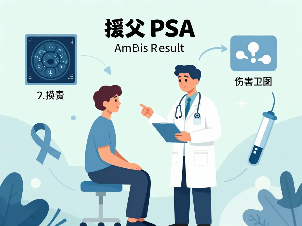 Illustration des examens pour psa compris entre 4 et 10