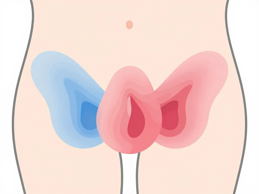 Hémorroïde externe photo type, comparatif visuel simple