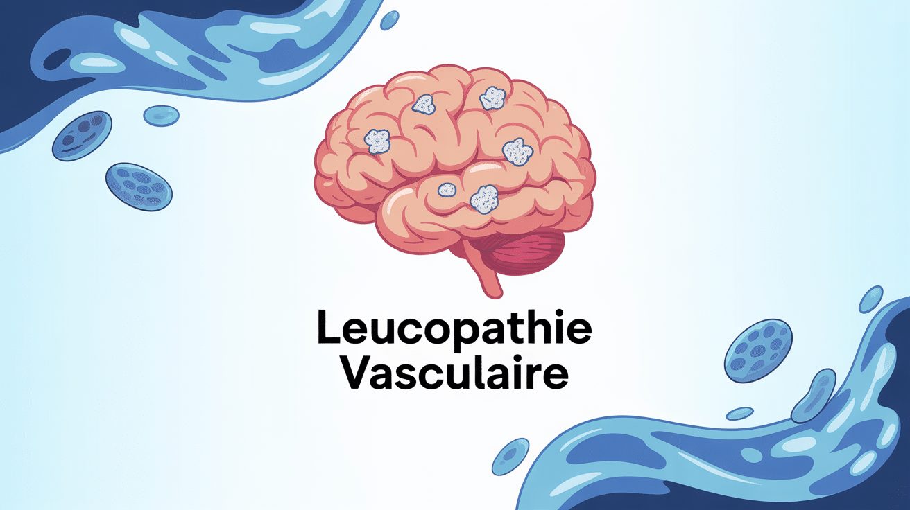 illustration cerveau leucopathie vasculaire zones blanches