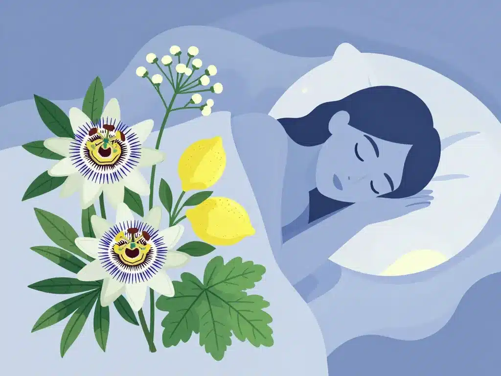 Plantes passiflora composé pour sommeil et stress