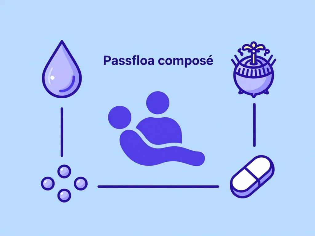 Formes et posologie passiflora composé schéma visuel