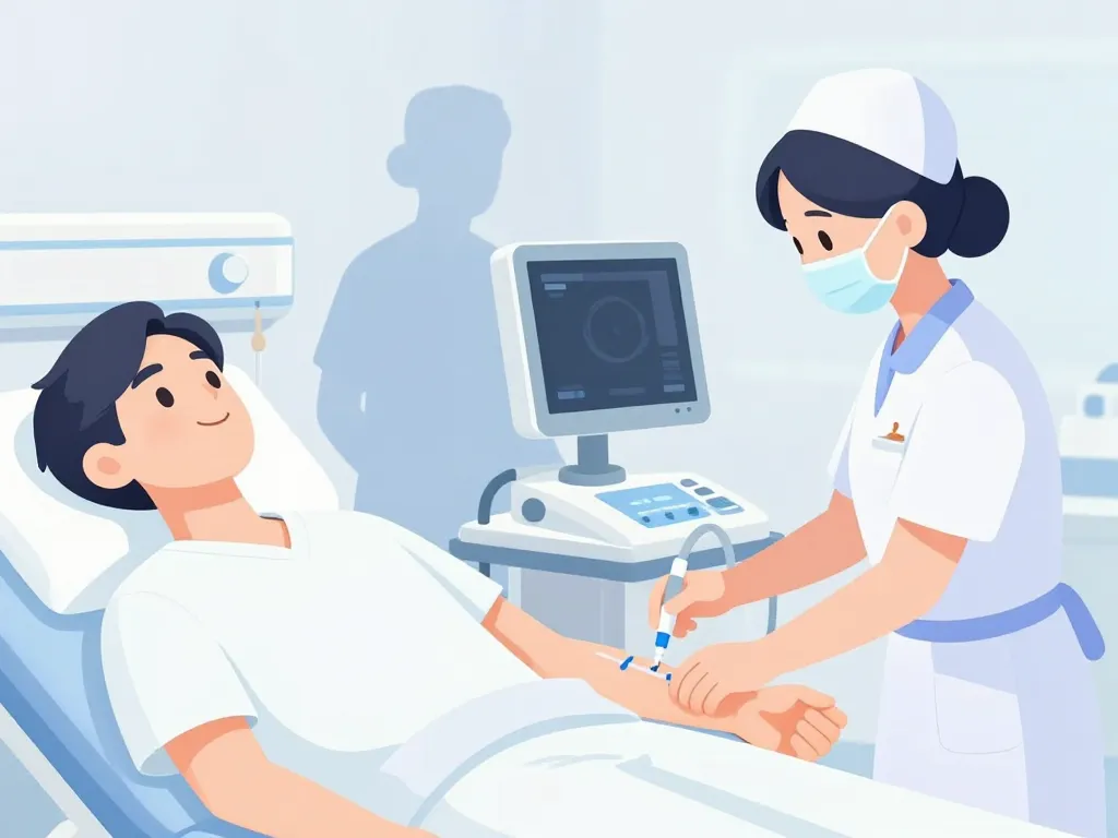 Pose picc line et soins infirmiers image