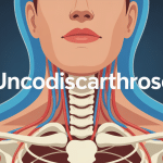 Schéma uncodiscarthrose colonne cervicale stylisée