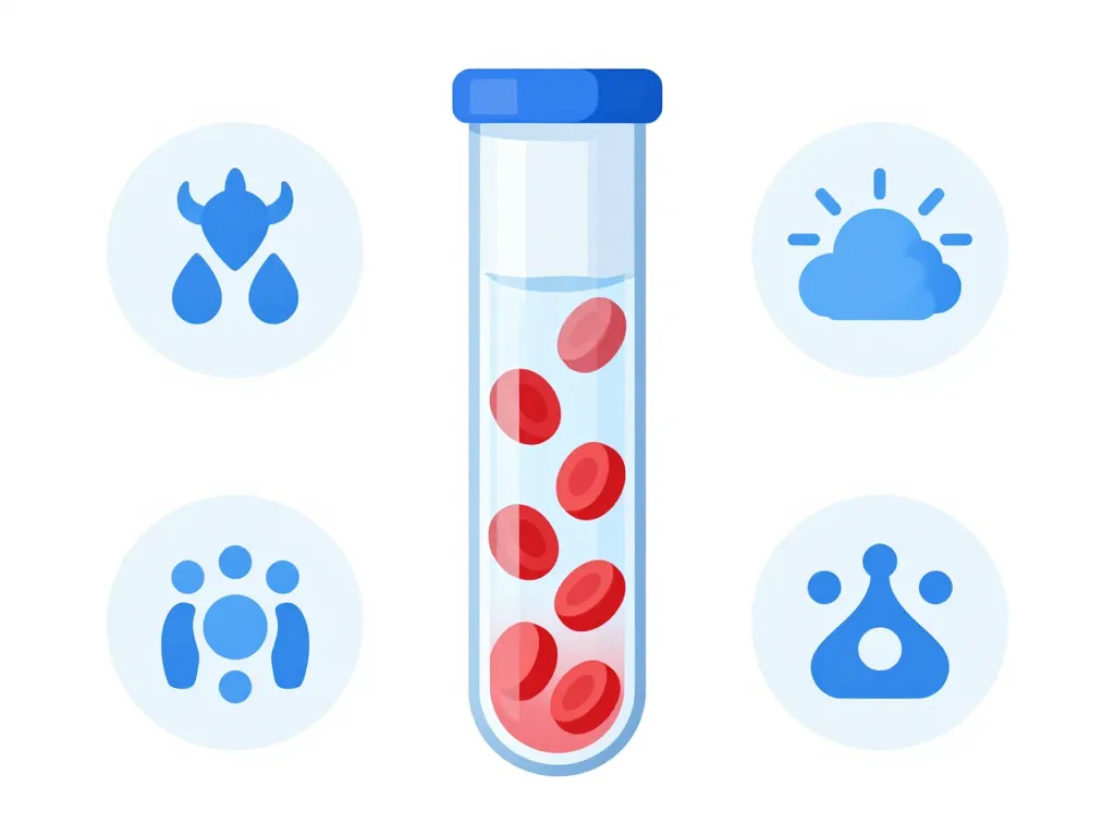 Schéma vitesse de sédimentation, fonctionnement biologique