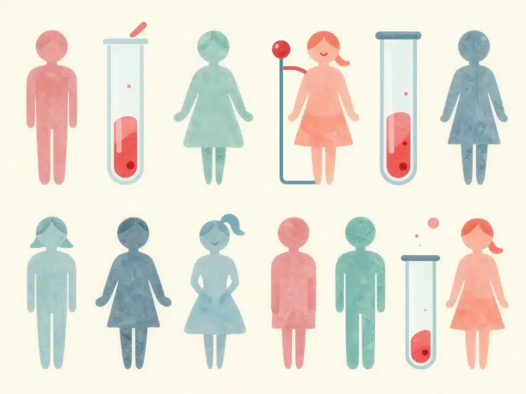Tableau vitesse de sédimentation, âges facteurs influents