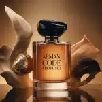 Flacon Armani Code Profumo stylisé luxe italien