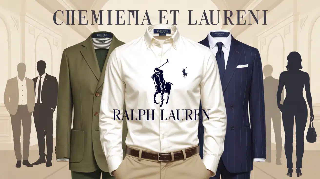 Illustration chemise Ralph Lauren élégante et moderne