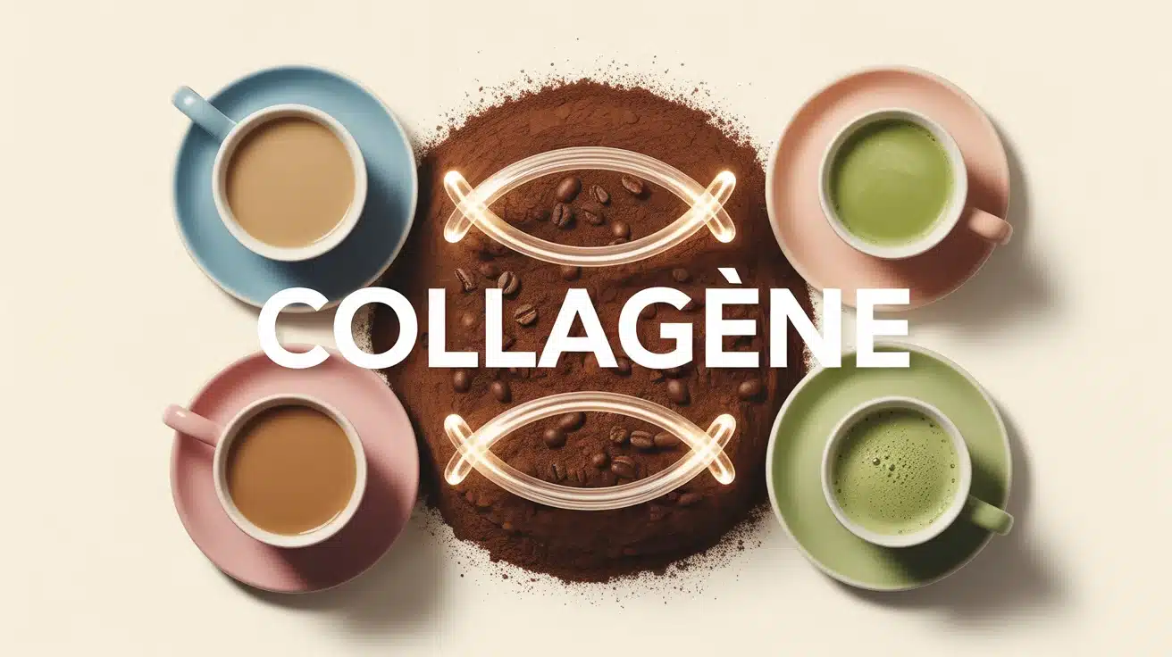 illustration collagène et café nutricosmétique