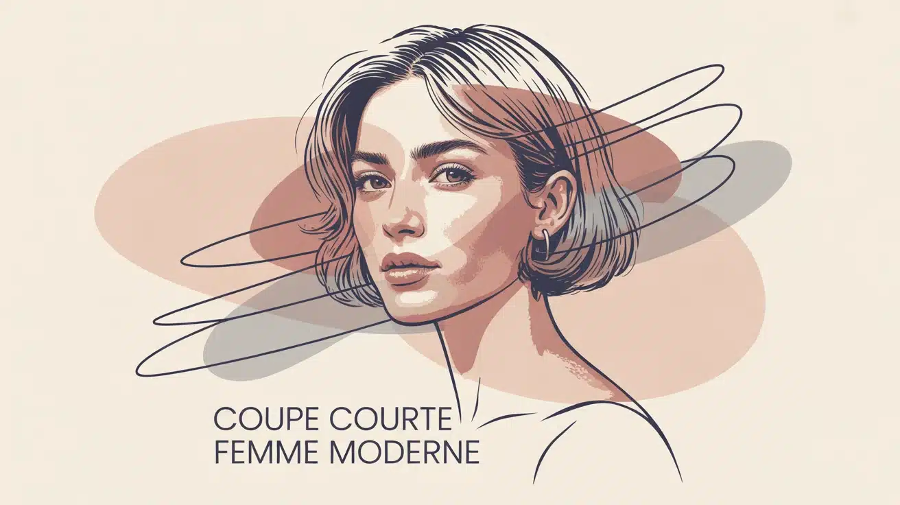 illustration vectorielle femme coupe courte femme moderne
