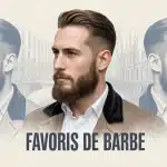 Homme moderne avec favoris de barbe taillés illustration vectorielle