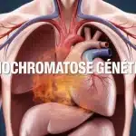 illustration vectorielle hémochromatose génétique avec organes et fer en excès