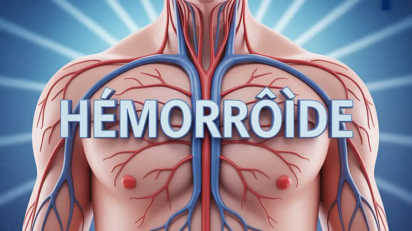 Illustration vectorielle des veines anales pour hémorroïde