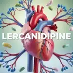 Illustration vectorielle lercanidipine cœur et artères