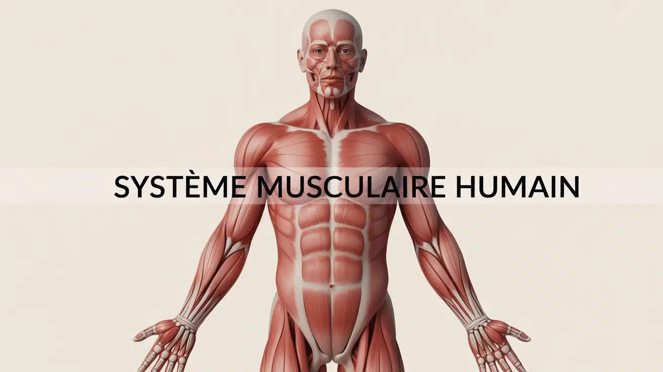 vue anatomique simplifiée du système musculaire humain