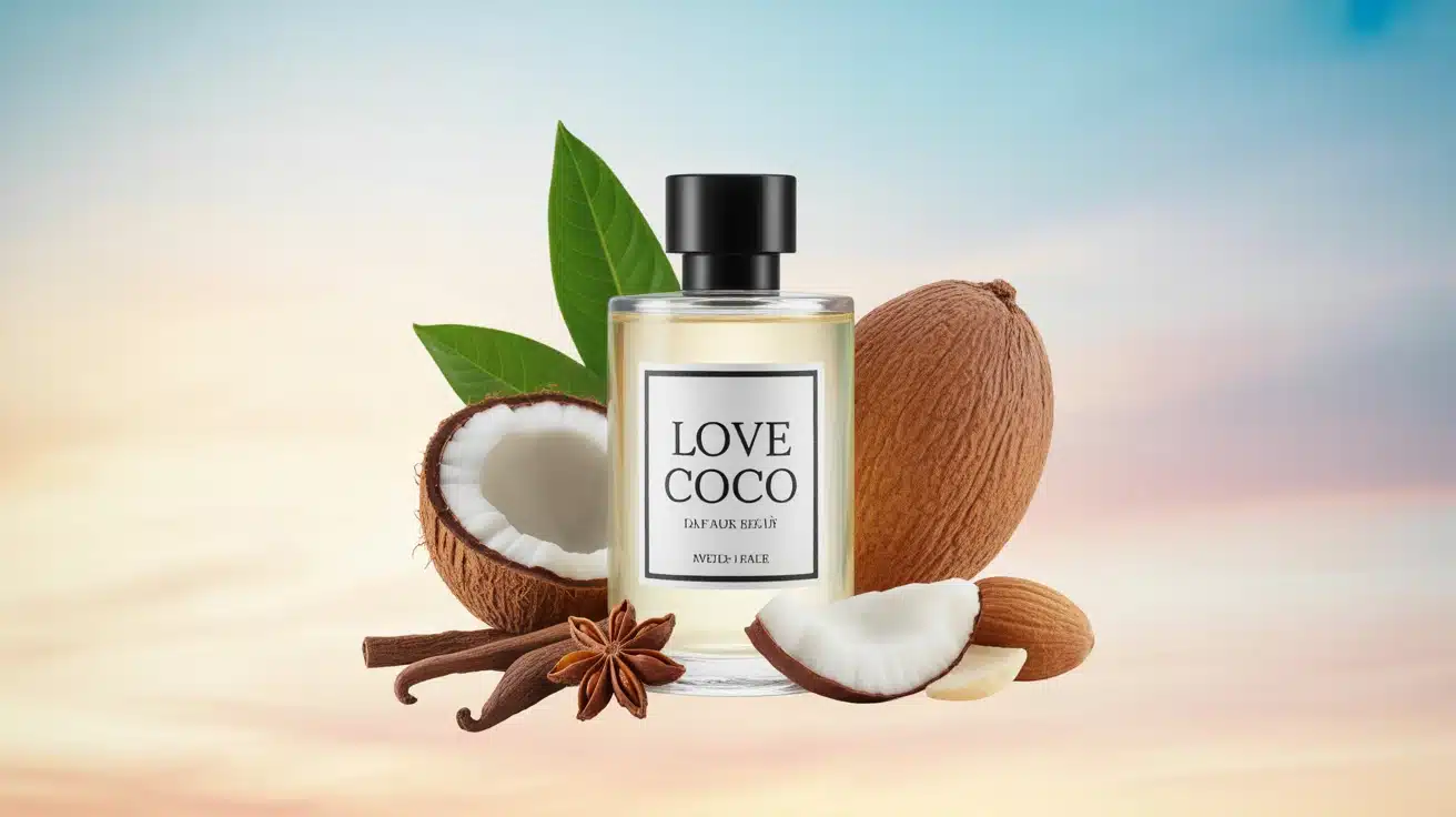 Illustration Love Coco noix de coco vanille anis amande