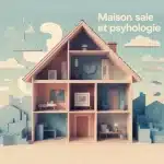 Illustration maison sale et psychologie en vectoriel pastel