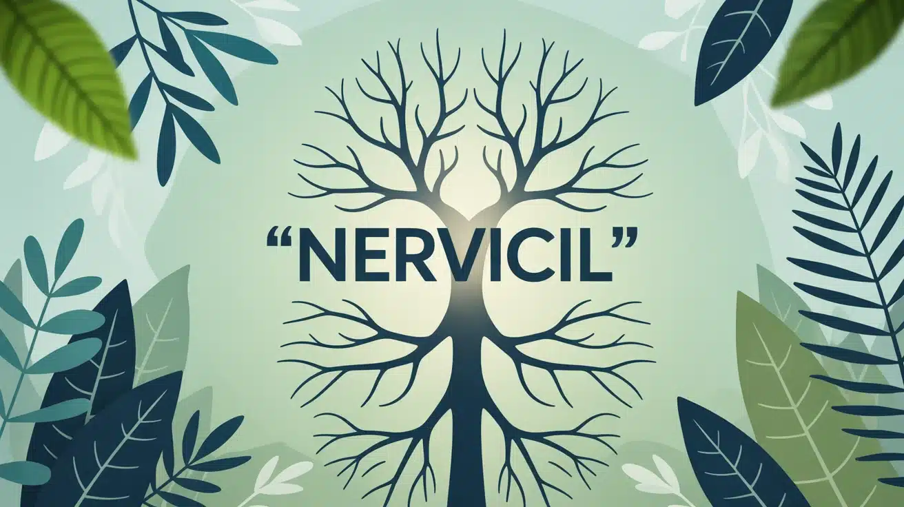 Illustration Nervicil systeme nerveux ingredients naturels