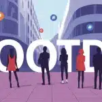 Illustration vectorielle OOTD mode numérique créative