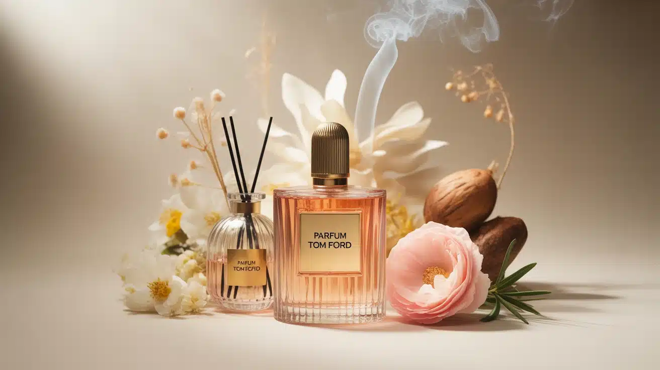 Illustration parfum Tom Ford luxe et élégance