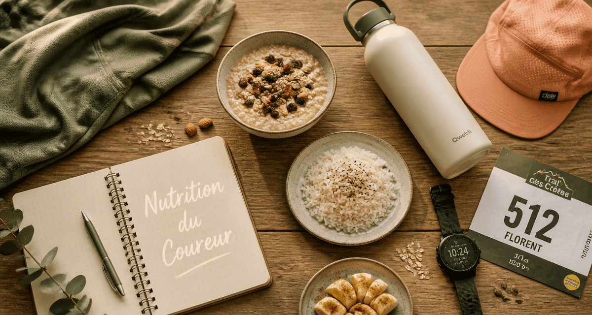 alimentation course a pied table repas coureur