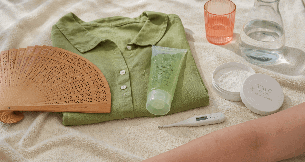 Bouton de chaleur adultes avec remèdes naturels sur serviette