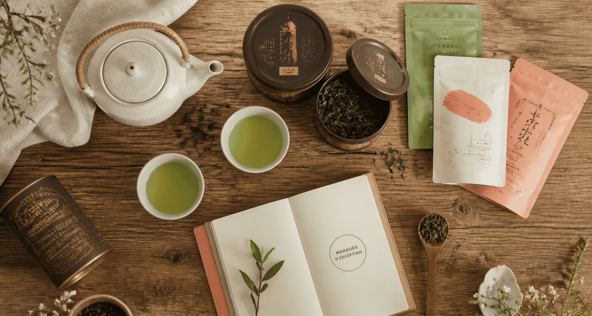 meilleur marque de thé accessoires sur table bois