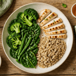 quoi manger pour maigrir assiette légumes poulet quinoa