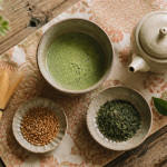 Thé Japon bol matcha théière Kyusu Sencha Genmaicha