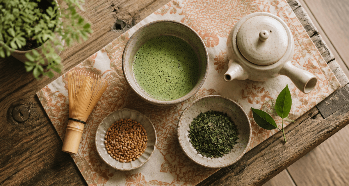 Thé Japon bol matcha théière Kyusu Sencha Genmaicha