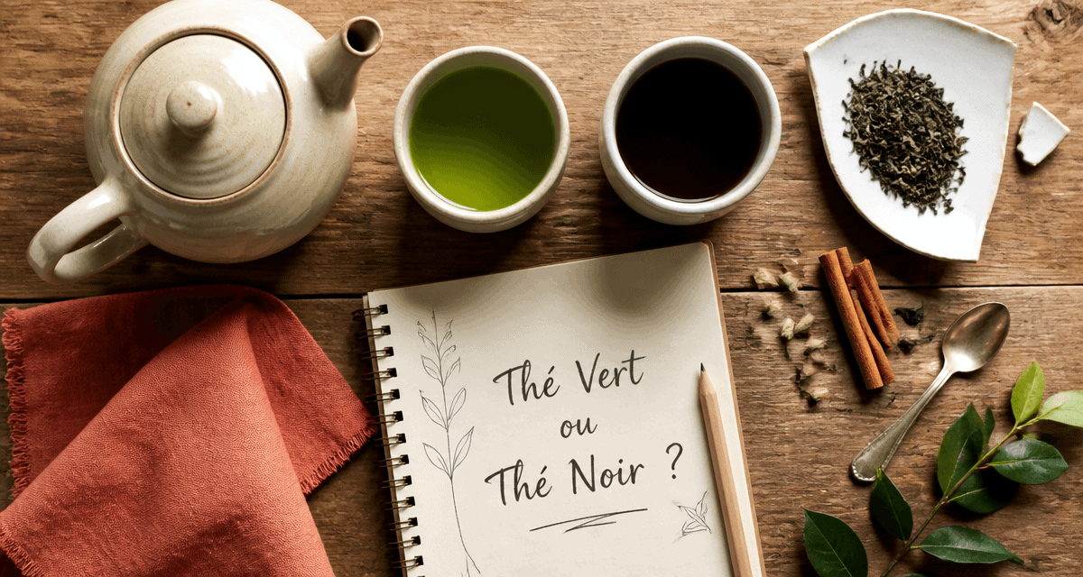 the noir ou vert theiere tasse degustation
